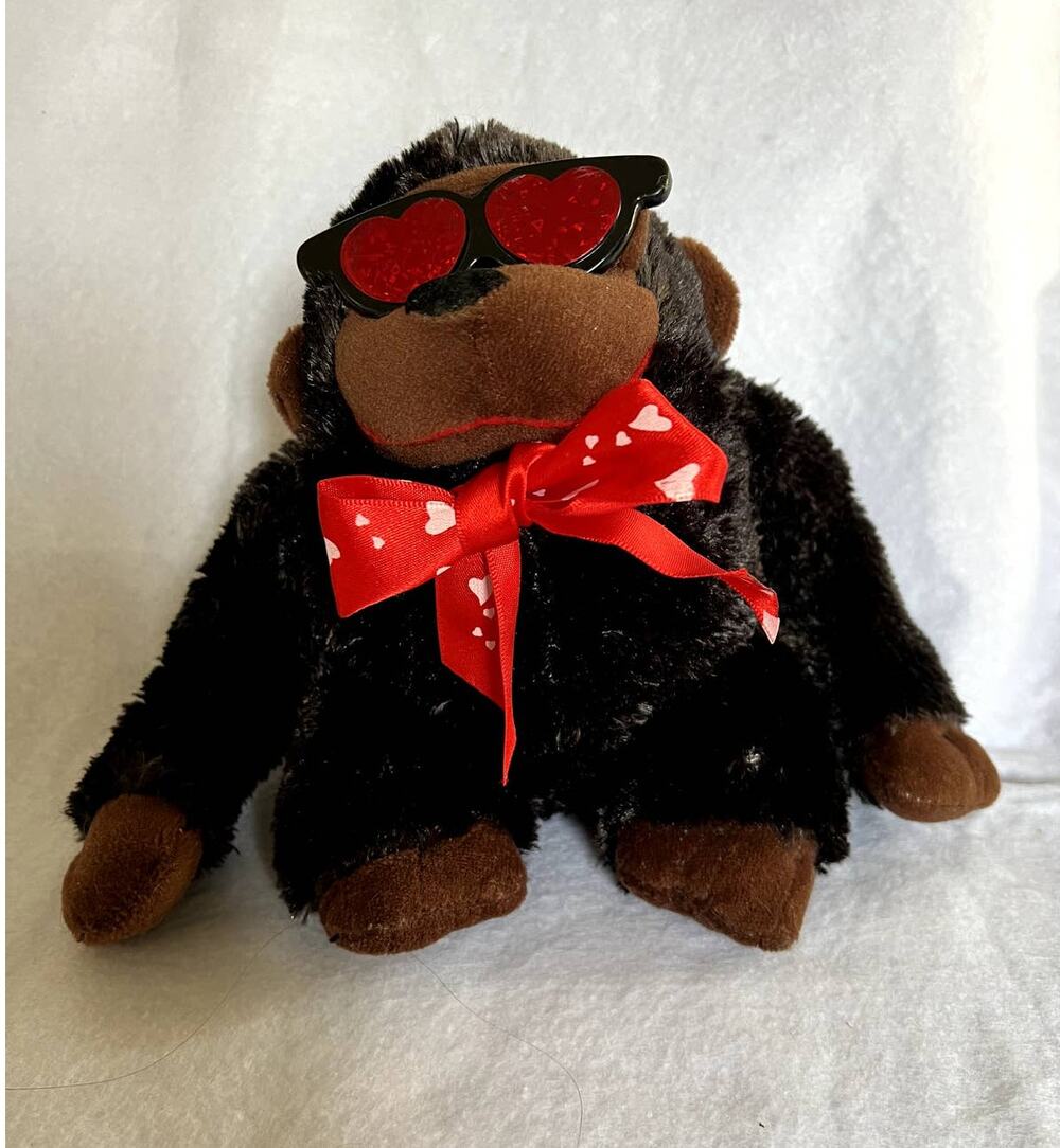 Dan Dee Plush Monkey Ape Black Brown. Size: 7"